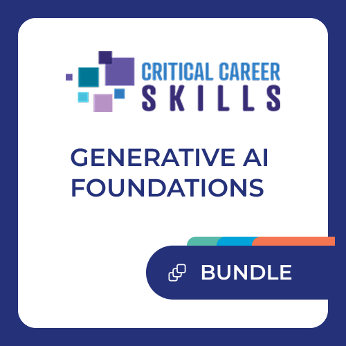 Critical Career Skills Generative AI Foundations - Single Title Bundle + Retake