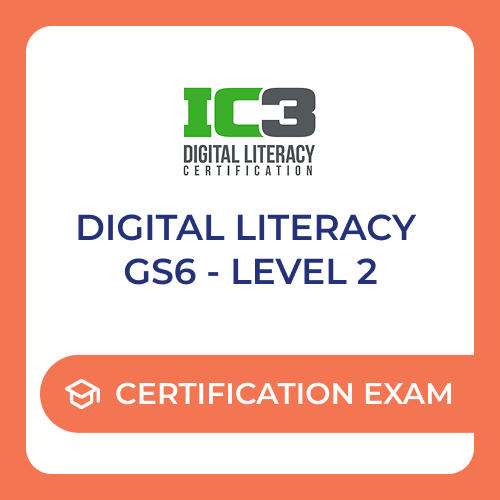 IC3 Digital Literacy Level 2 - Certification Exam Voucher